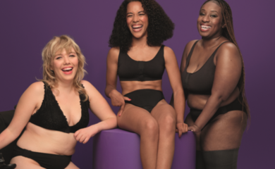 Three disabled people modelling Primark's new adaptive lingerie collection