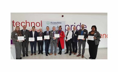 Plaque handover at launch event