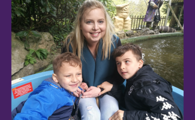 Natalie Gardner with her boys