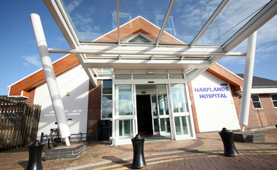 Image of the exterior of Haplands Hospital 