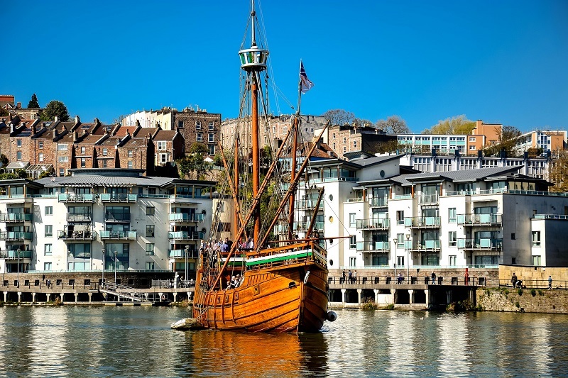 Ships on the water in Bristol