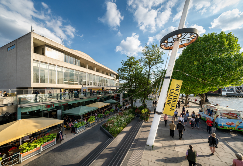 Outside the Southbank Centre, London