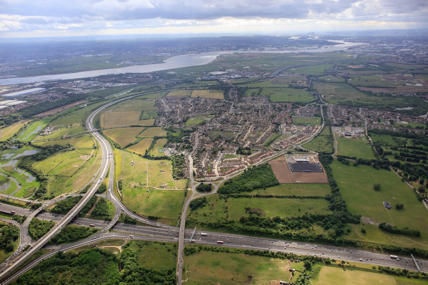 "Aerial view of Thurrock"