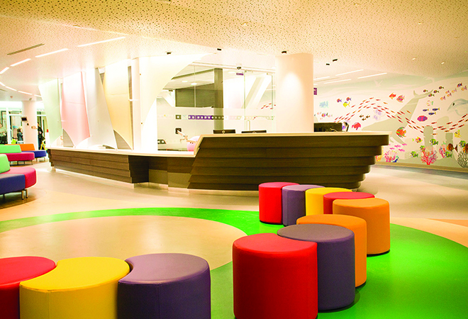 Photo of inside main entrance at Great Ormond Street Hospital