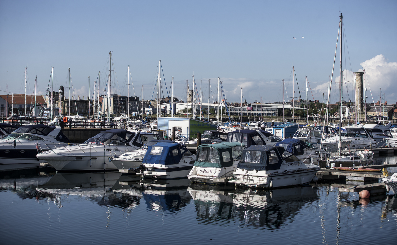 "A marina in Hartlepool"