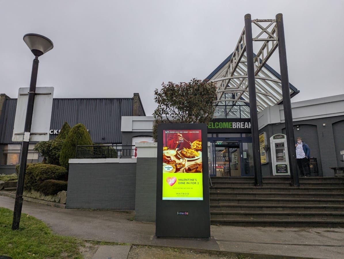 A picture showing the front of the M1 - Woodall Services - Northbound - Welcome Break