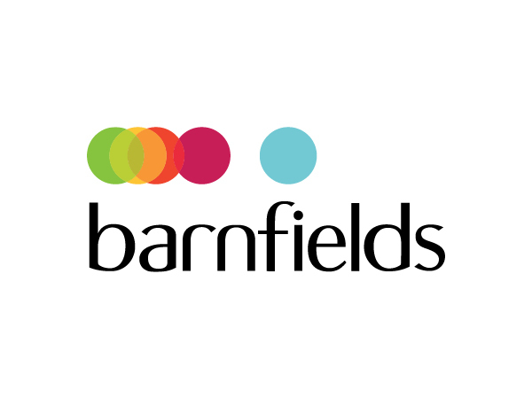 "Barnfields logo on a white background"
