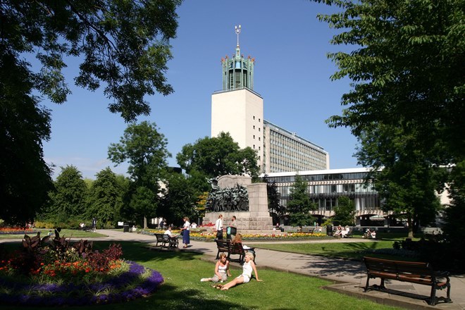 Photo of Newcastle Civic Centre outside