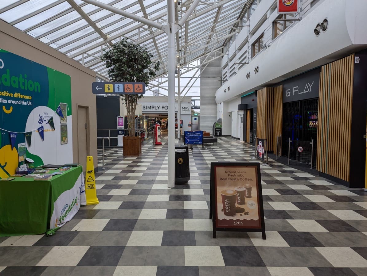 A picture showing the interior of the M1 - Toddington Services - Southbound - Moto