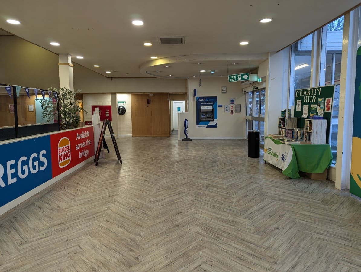 A picture showing the interior of the A1(M) - Washington Services - Southbound - Moto