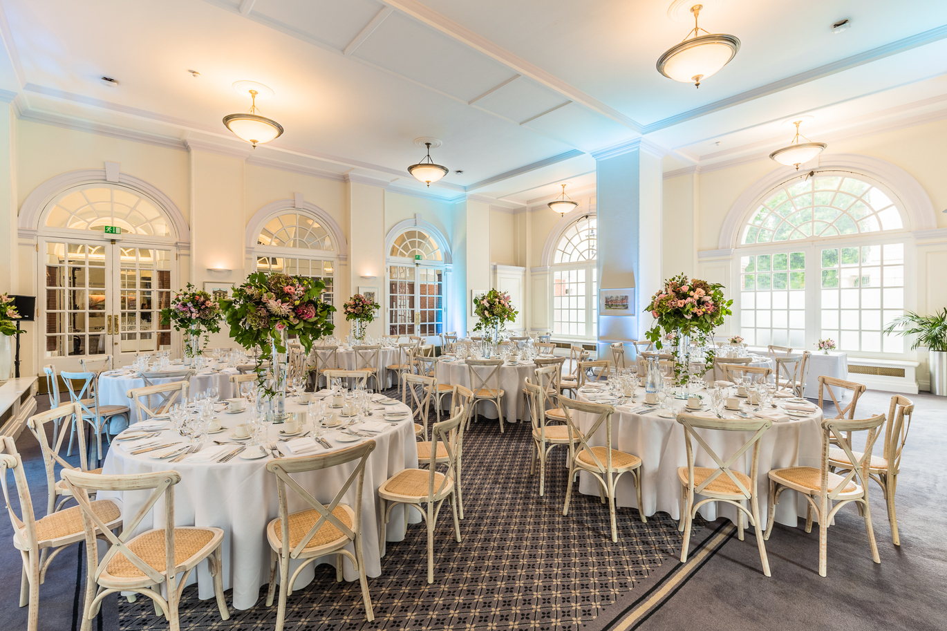 'Photo of a wedding reception in the Snow Room'