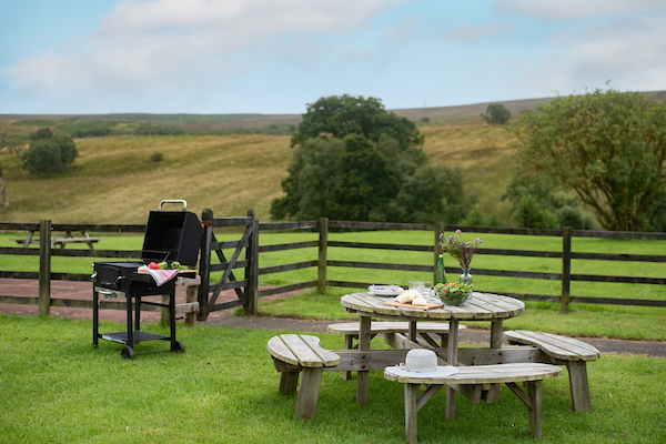 A photo of the bbq area