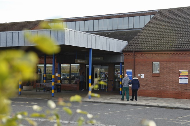 "Bridlington Hospital main entrance"