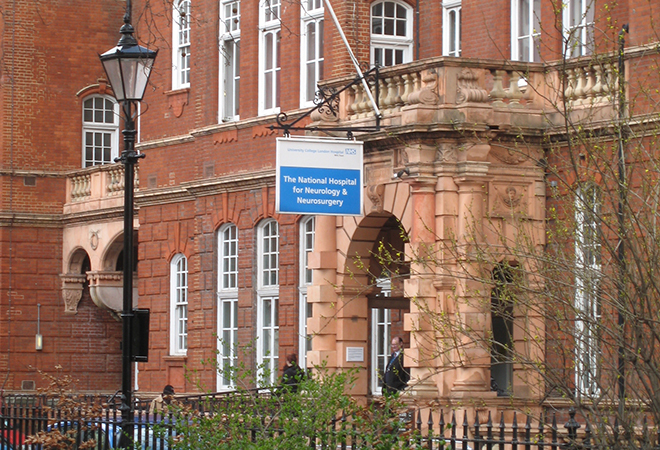 Photo of outside of National Hospital for Neurology and Neurosurgery