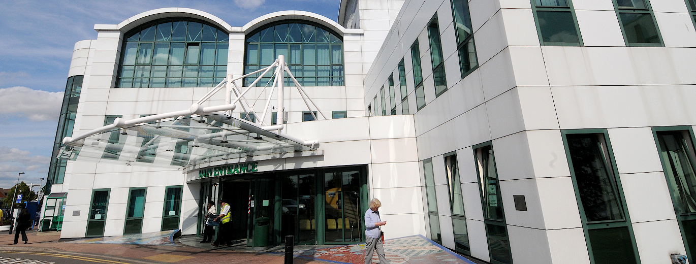 "Ashford Hospital Main Entrance"