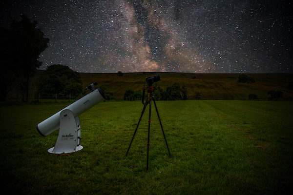 A photo of the viewing area for dark skies