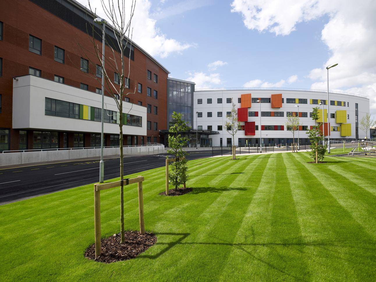 "Pinderfields Hospital exterior"