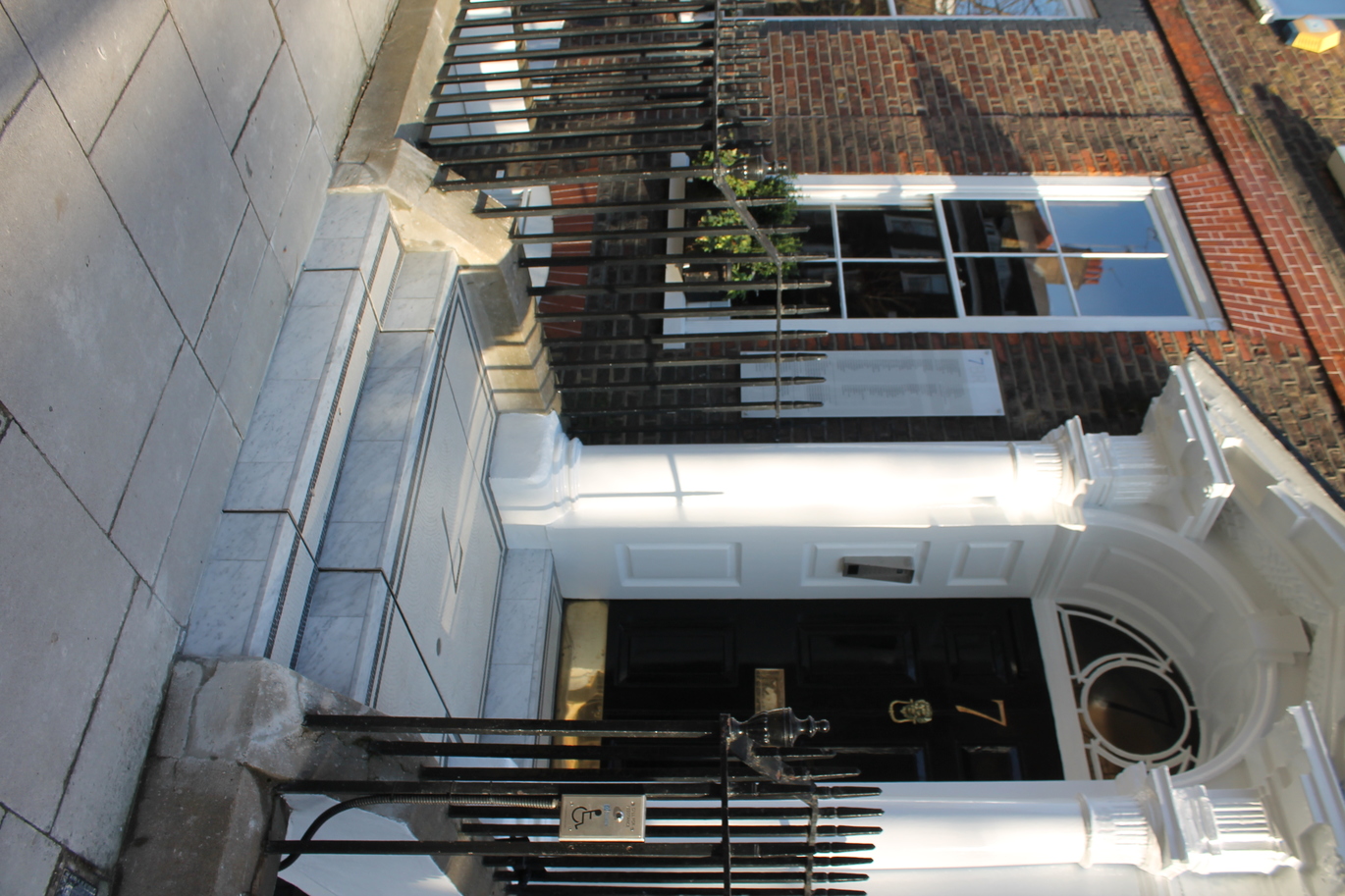 The front of a Georgian building