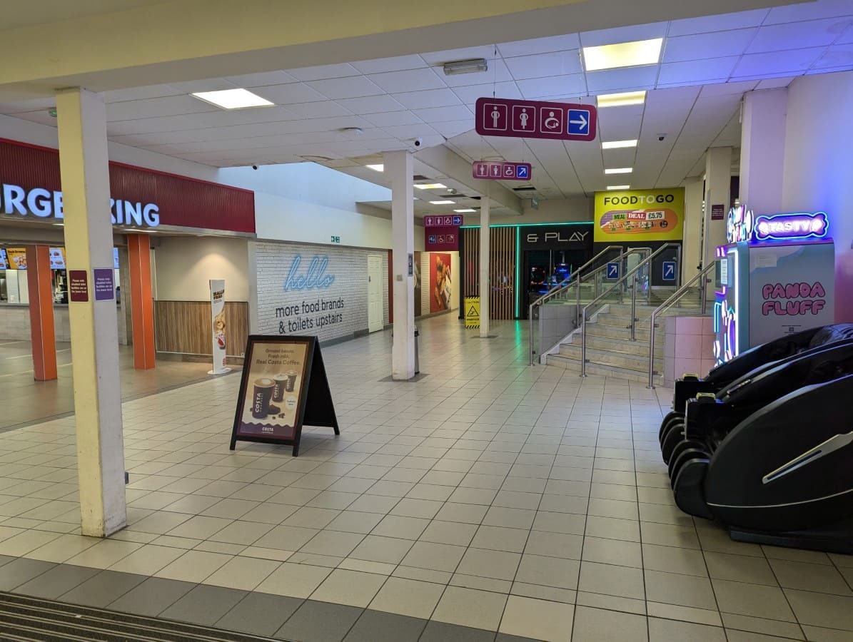A picture showing the interior of the M1 - Toddington Services - Northbound - Moto