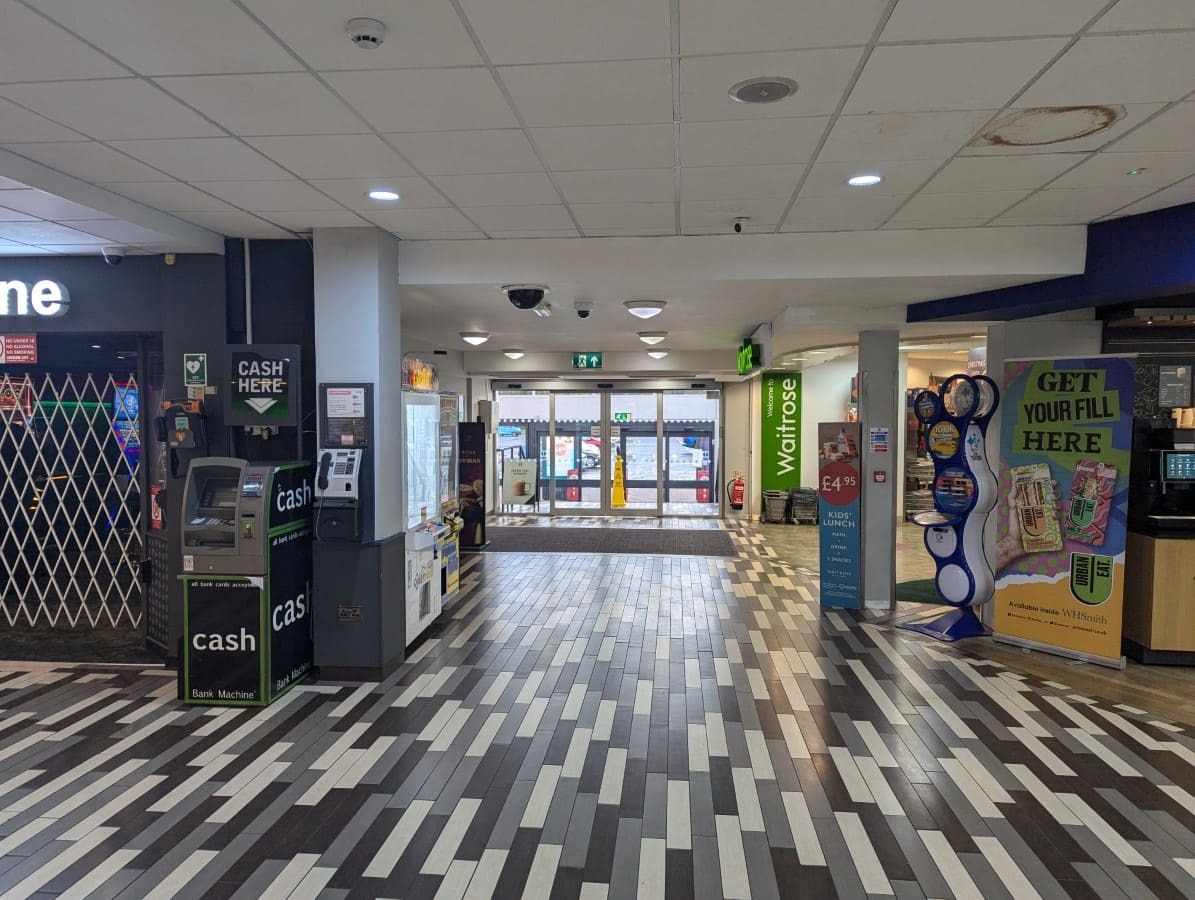 A picture showing the interior of the M5 - Gordano Services - Welcome Break