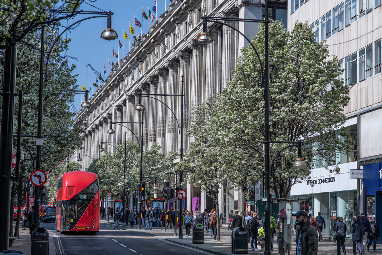 Photo of outside Selfridges Oxford Street