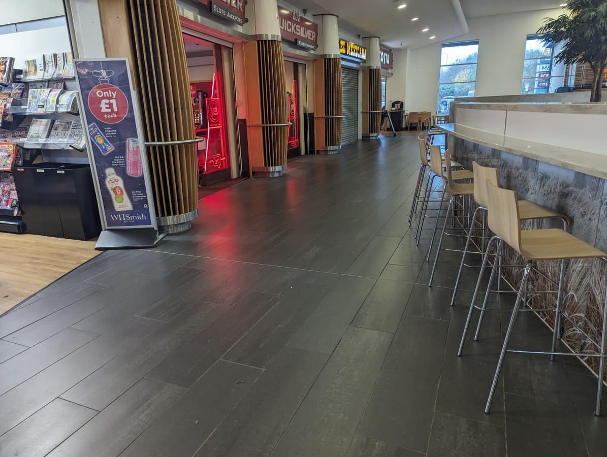 A picture showing the interior of the A1(M) - Peterborough Services - EXTRA