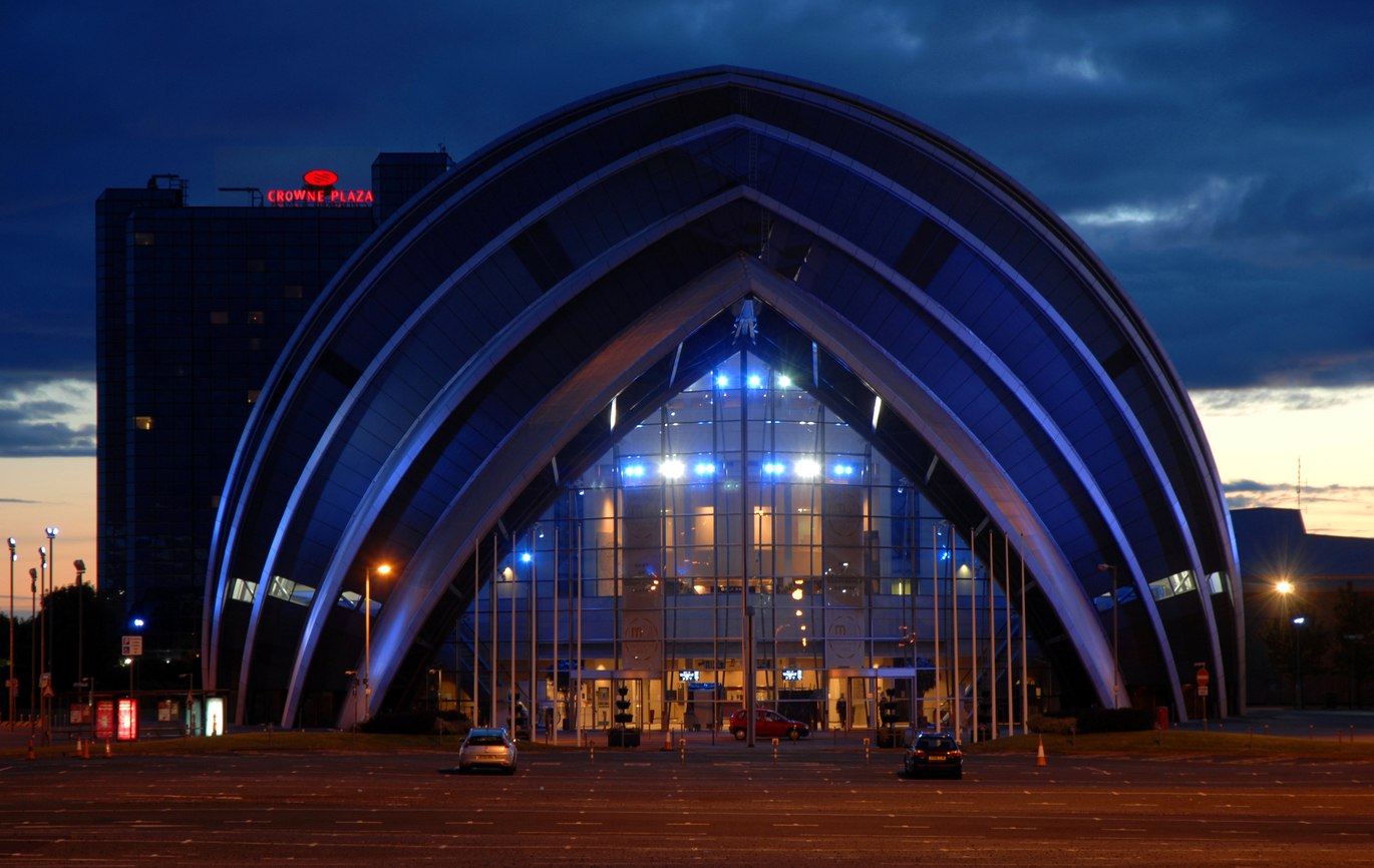 "Armadillo Theatre venue against night sky"