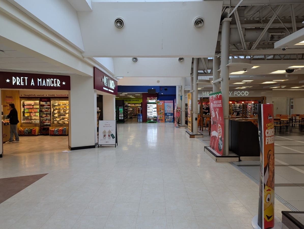 A picture showing the interior of the M6 - Hilton Park Services - Northbound - Moto