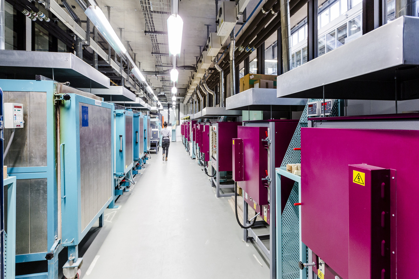 "Building corridor at Battersea Campus"
