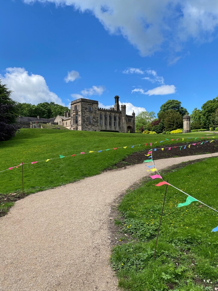 View of accessible path.