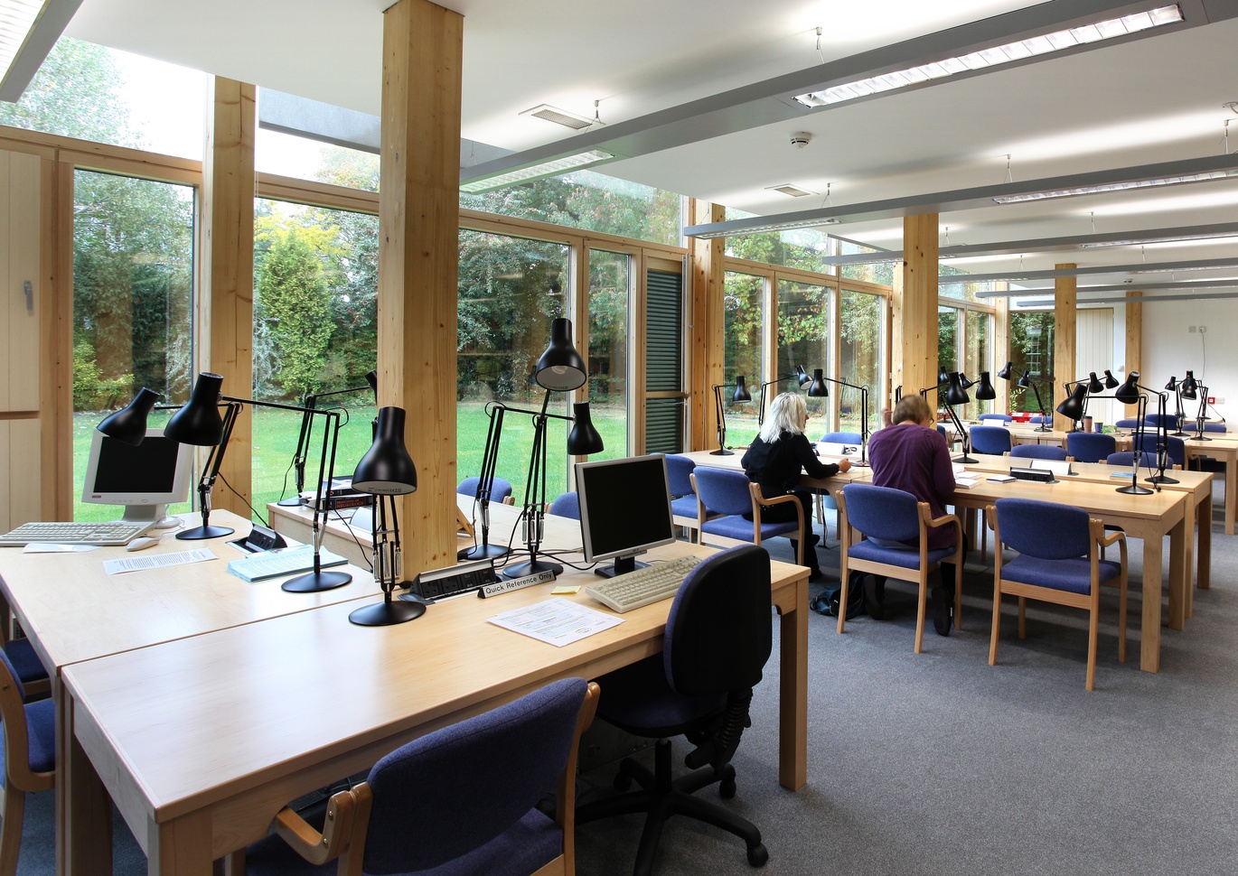 Spacious modern library