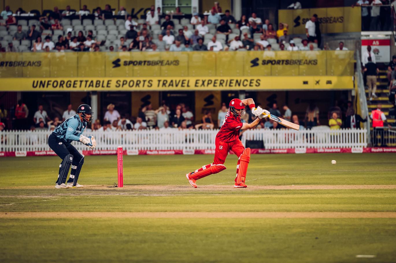 batters at the crease.