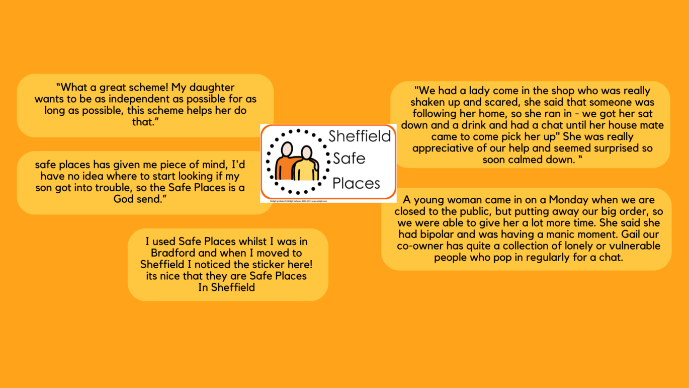 Quotes about Sheffield Safe Places