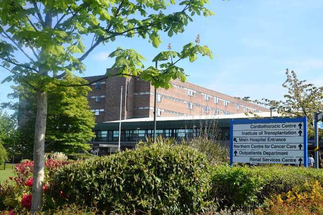 Photo of outside of Freeman Hospital