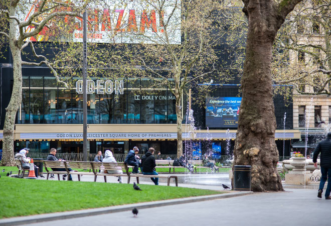 Photo of Leicester Square outside Odeon