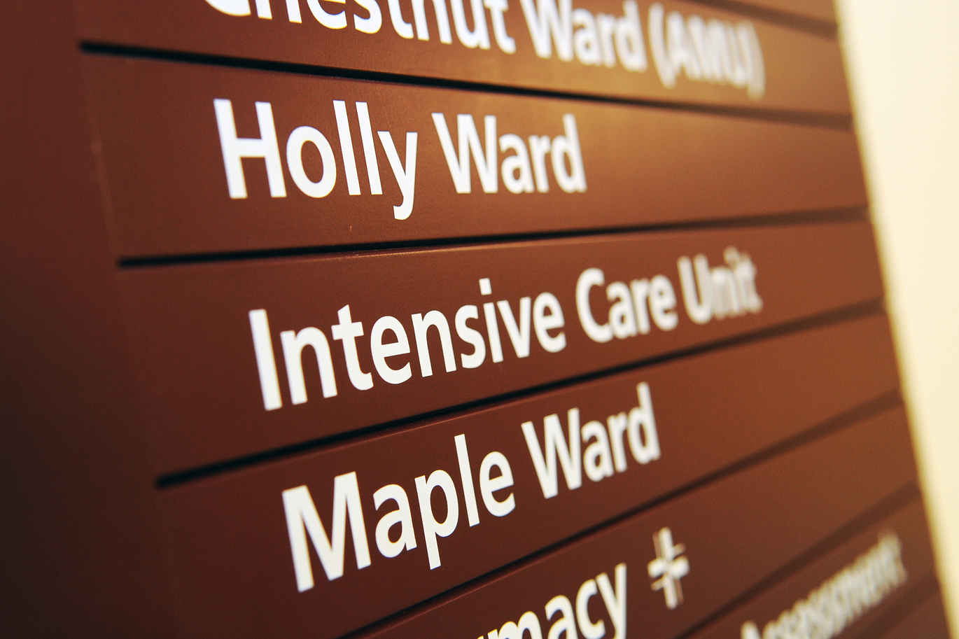 "Signage at Scarborough Hospital"