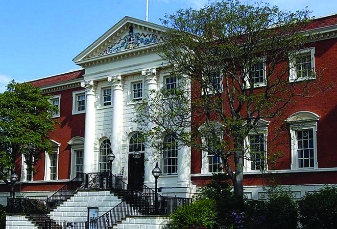 Photo of outside of Warrington Town Hall