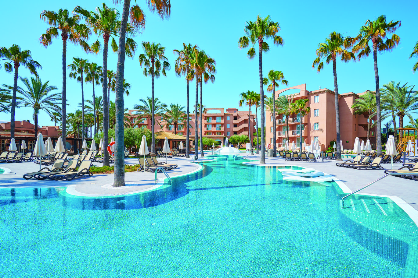 Pool view at the hotel