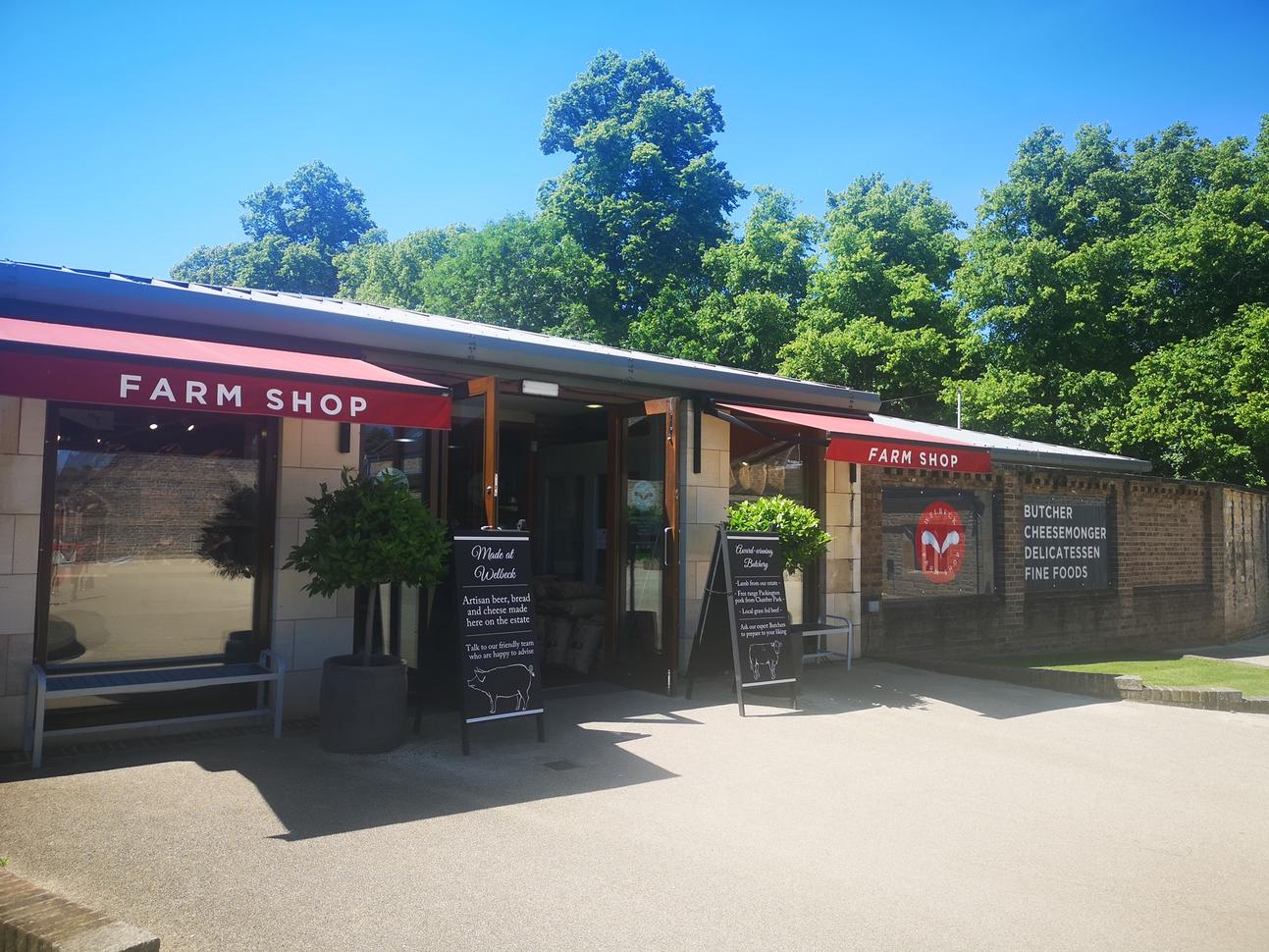 "Welbeck Estate external view of farm shop"