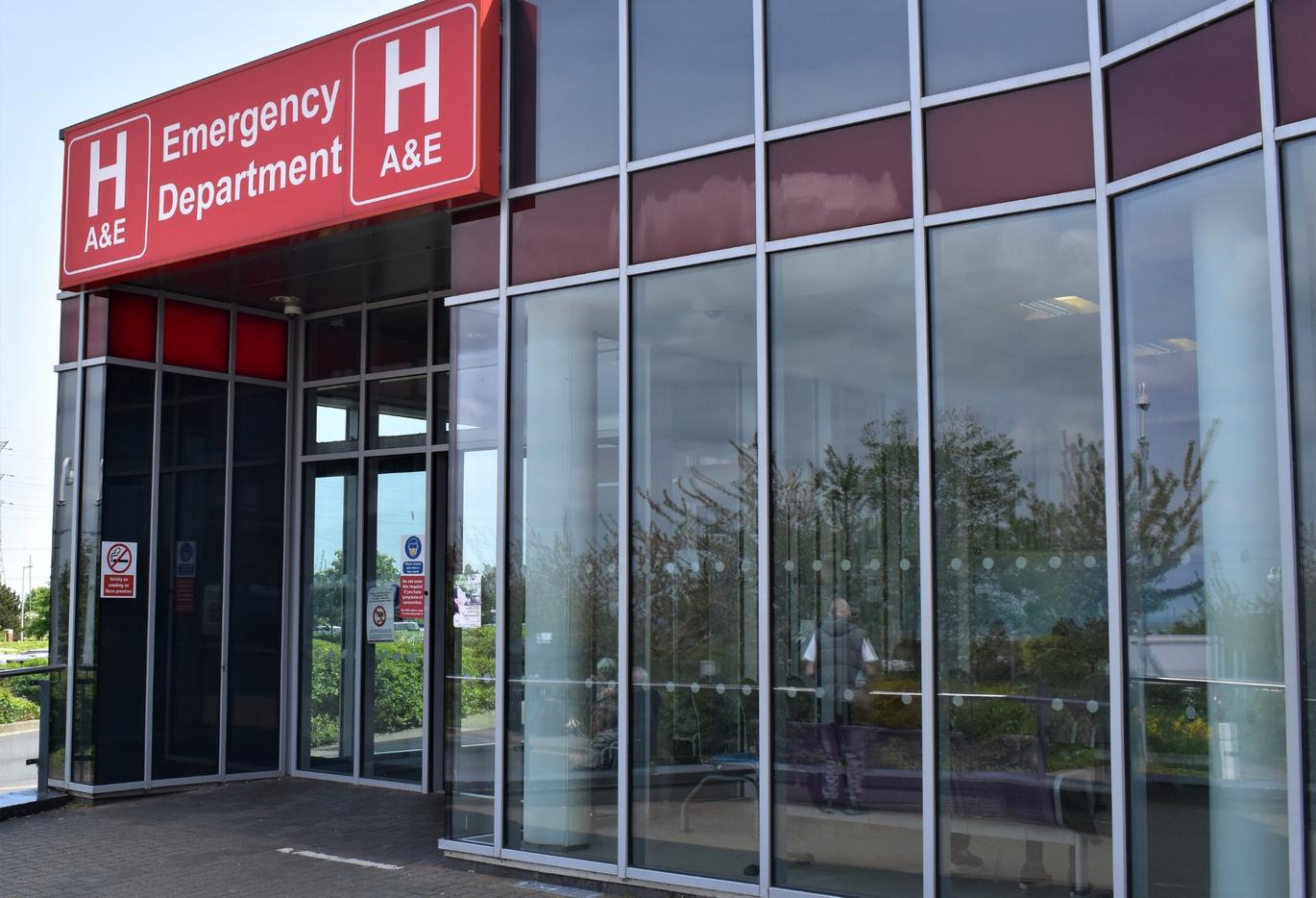 "Darent Valley Hospital Emergency Department entrance"