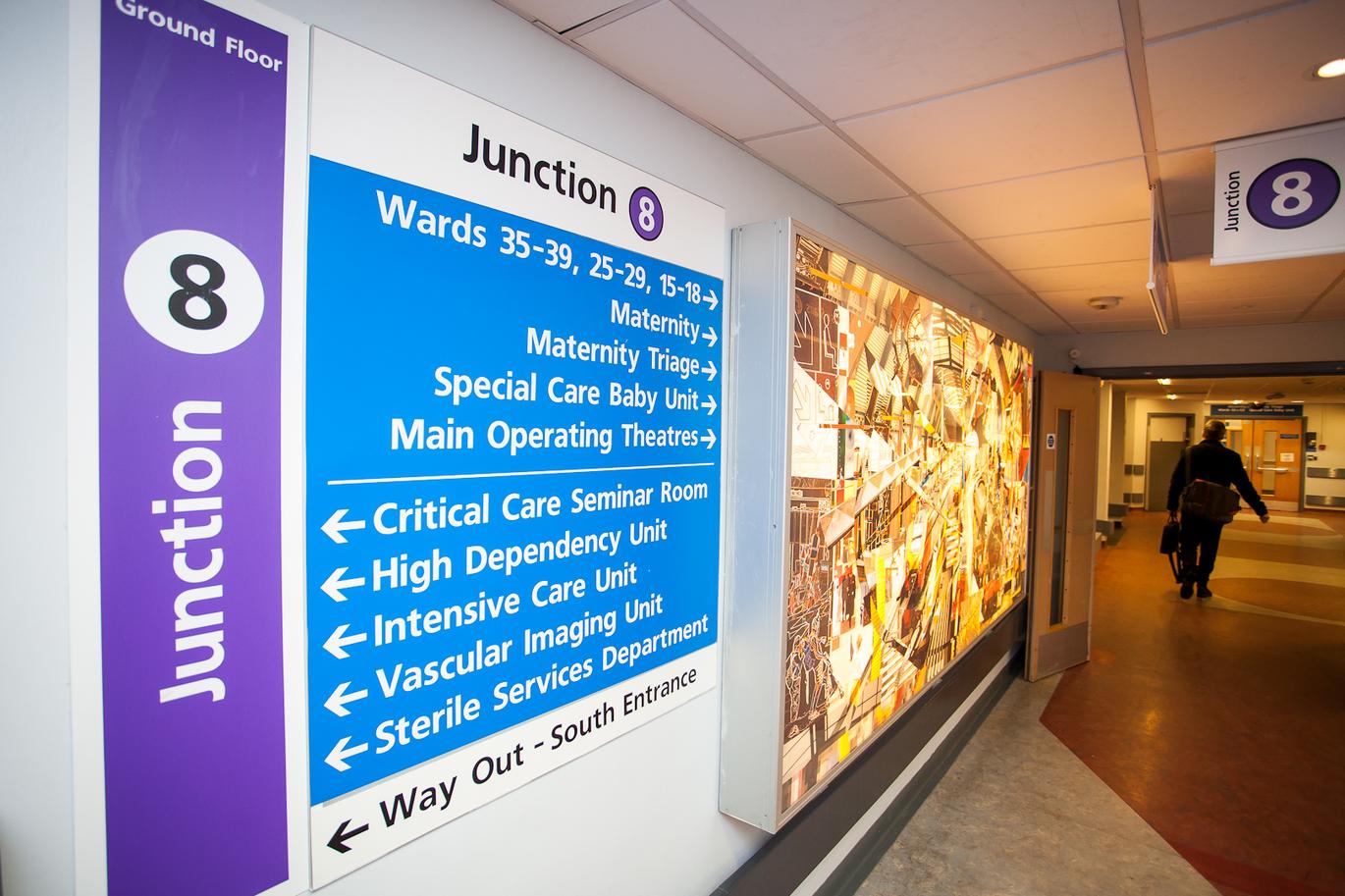 "Hospital signage"