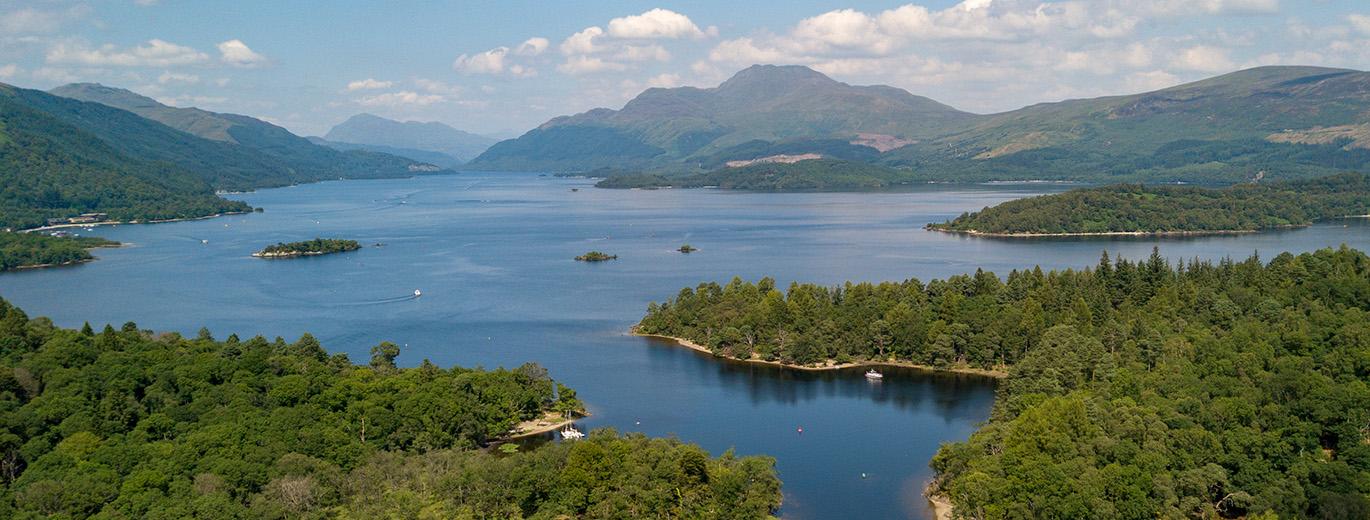 "lake from birds eye view"