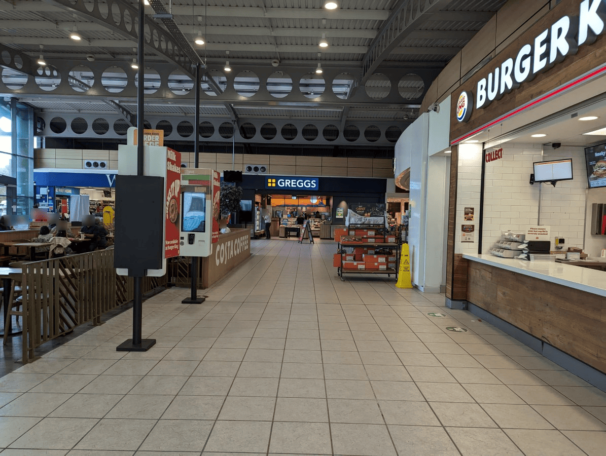 A picture showing the interior of the M3 - Winchester Services - Southbound - Moto