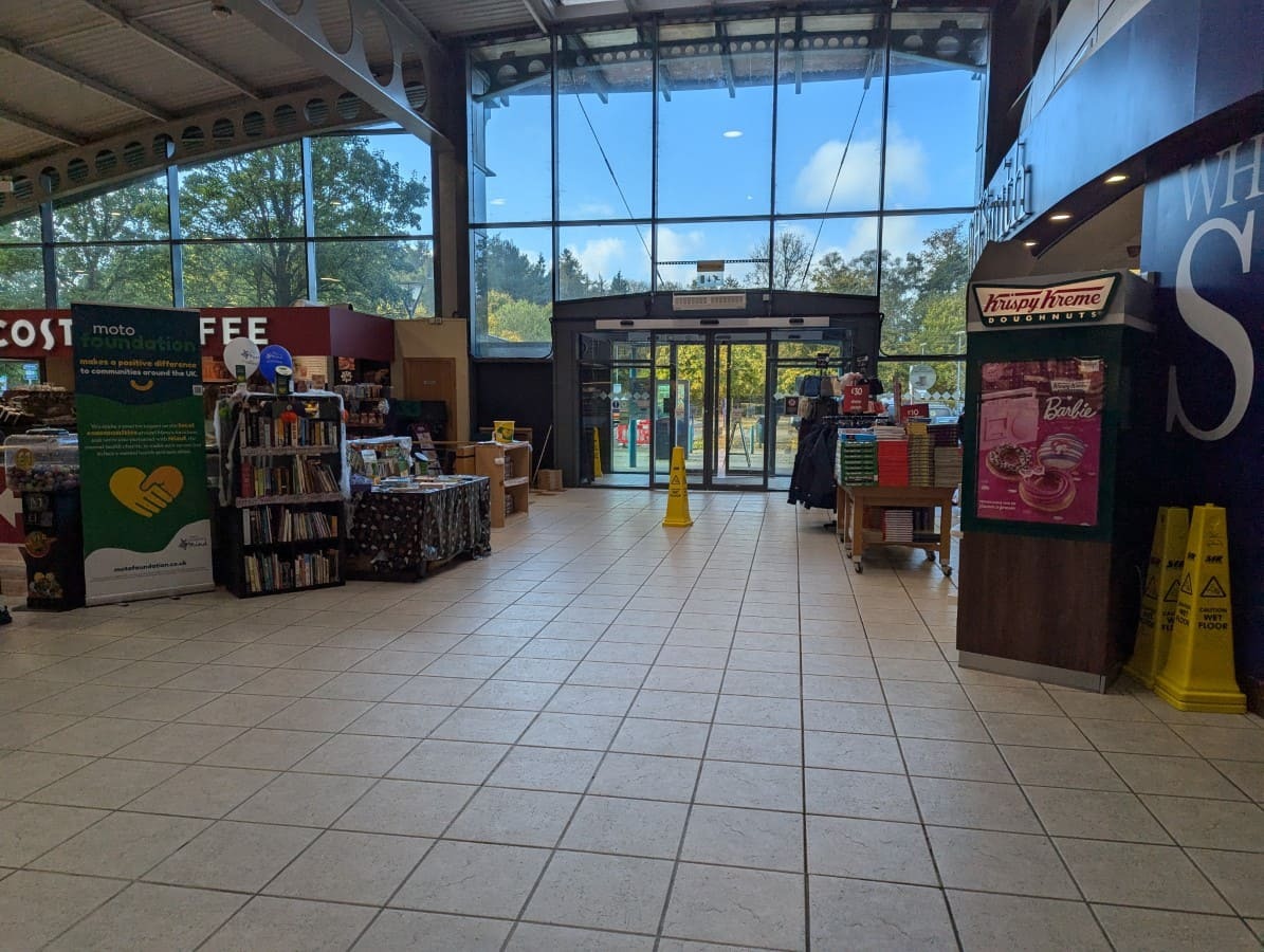 A picture showing the interior of the M3 - Winchester Services - Northbound - Moto