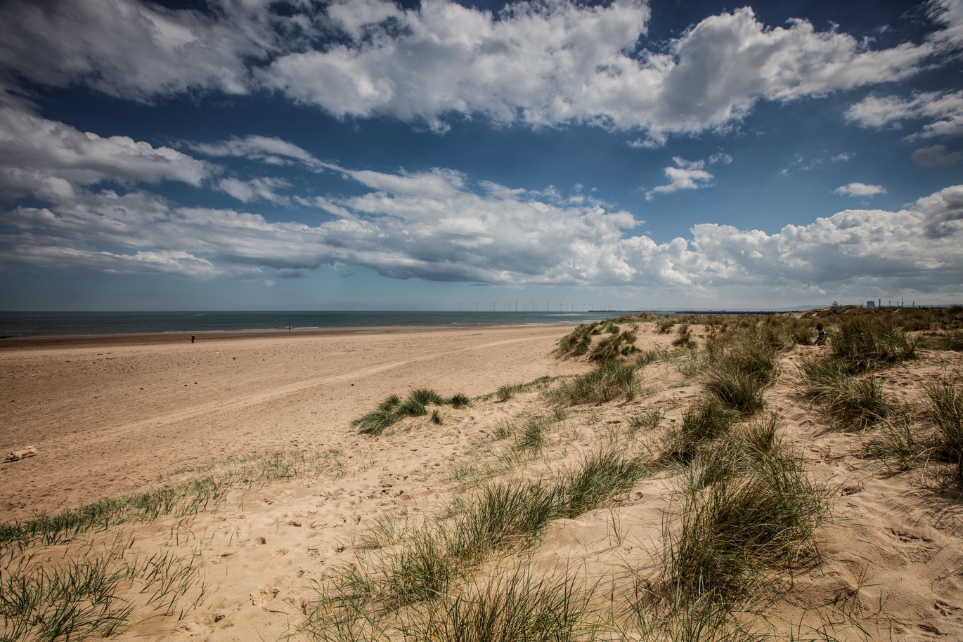 "A beach in Hartlepool"