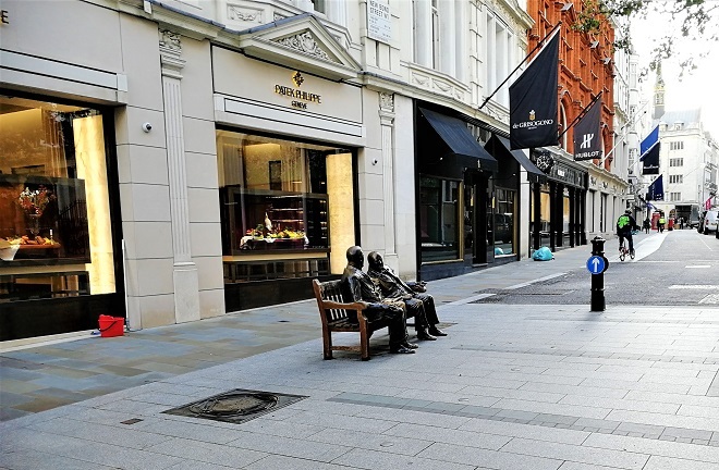 Statues on Bond Street