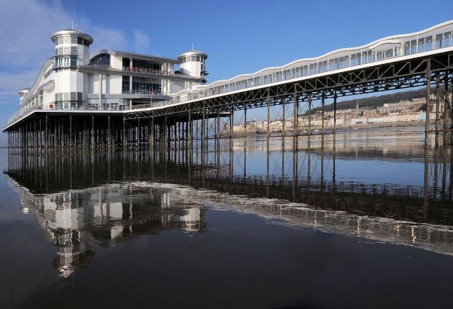"Weston Grand Pier in North Somerset"