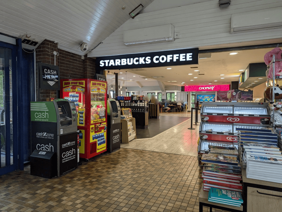 A picture showing the interior of the M5 - Sedgemoor Services - Northbound - Welcome Break