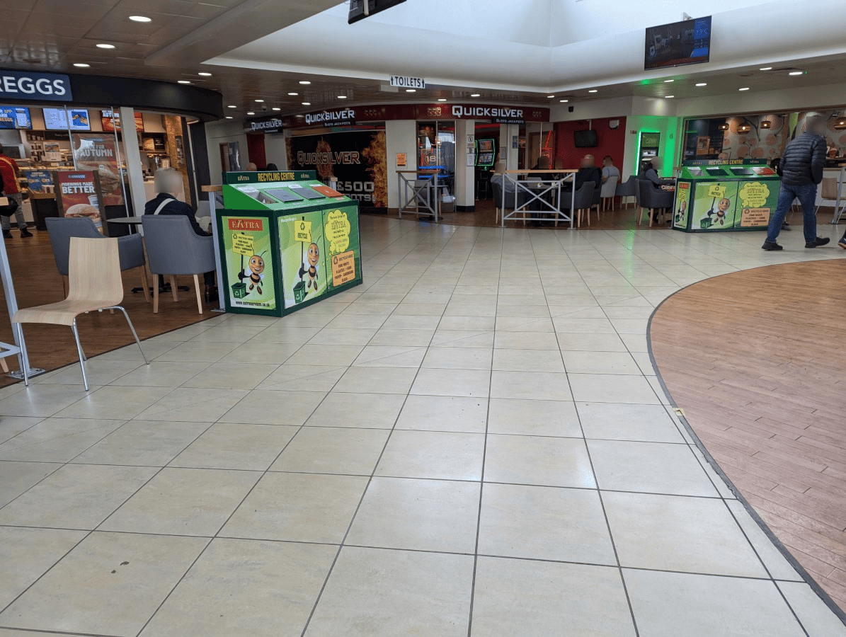 A picture showing the interior of the M65 - Blackburn With Darwen Services - EXTRA