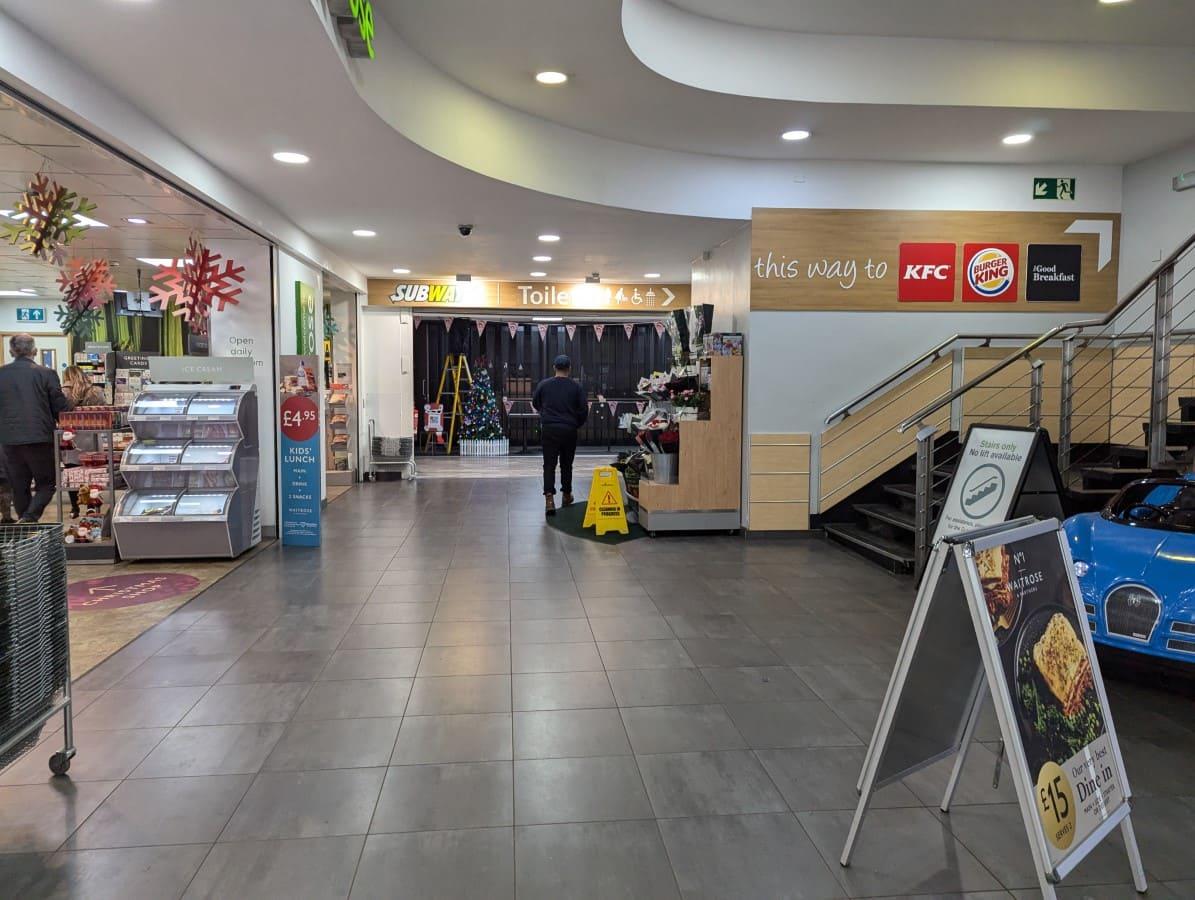A picture showing the interior of the M6 - Keele Services - Northbound - Welcome Break